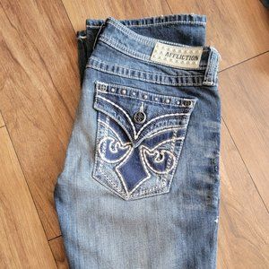 Affliction jeans 30 inseam 32. Smoke and pet free home
